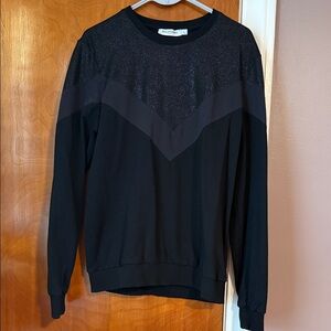 Stylish Black Crewneck Sweater